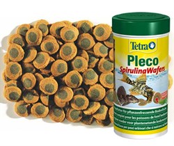 Tetra Pleco SpirulinaWafers 125г (соответствует объёму 250 мл) на развес - корм для крупных травоядных донных рыб - фото 25034