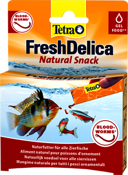 Tetra Fresh Delica Bloodworms - мотыль  48 г - корм-лакомство для рыб Tet-768741 - фото 31992