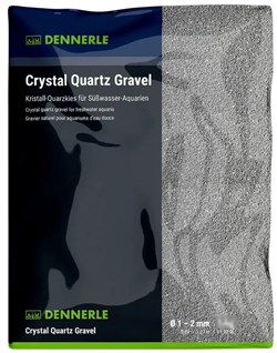 Dennerle Kristall-Quarz - аквариумный грунт, гравий фракции 1-2 мм, цвет сланцево-серый, 10 кг. Den-1731 - фото 32485