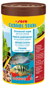 sera Cichlids Sticks 250 мл - корм в палочках для всех видов цихлид и других крупных рыб